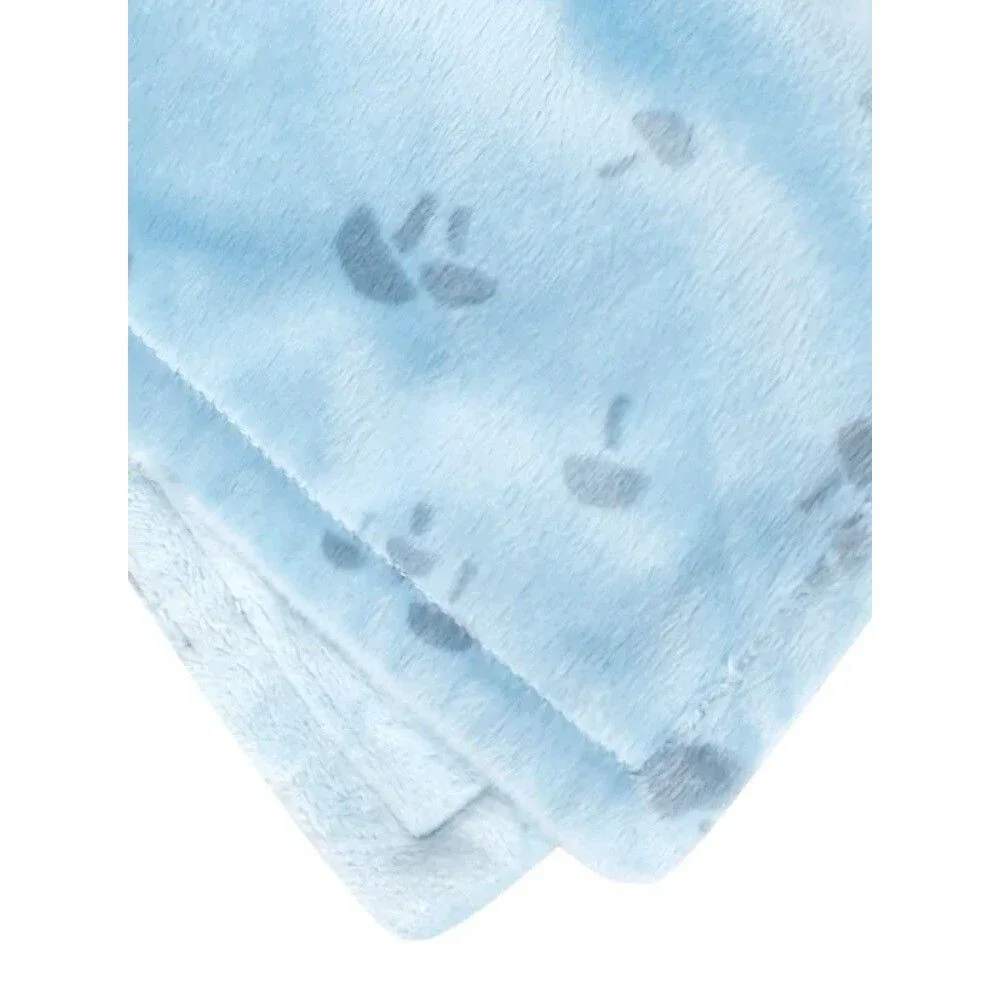 Modern Moments Gerber Raccoon Lovey Mushroom Fleece Blue Minkey Security Blanket